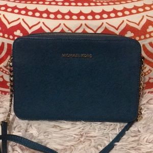 Michael Kors teal crossbody